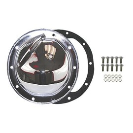 Pirate Mfg Chrome Steel 10 Bolt Differential Cover W/Drain Plug - A-B-C-G-K-O Axles, Compatible with Chevy/GM