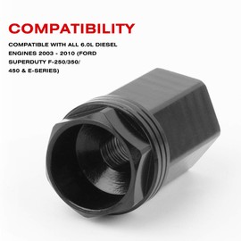 High-Pressure Oil Rail Ball Tube Socket Oil Rail Leak Repair Kit Removal Tool for 2003-2010 Ford 6.0L Powerstroke