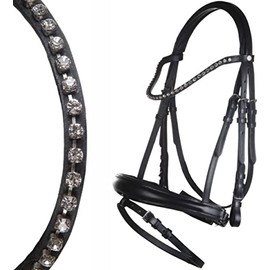 HKM Bella Bridle 8041 Neon Yellow Thoroughbred