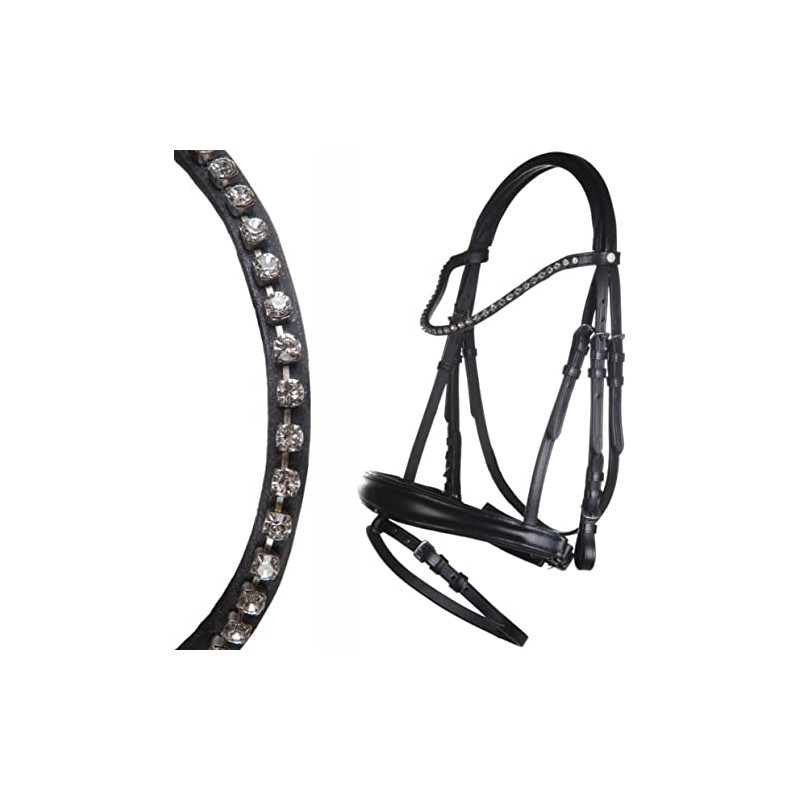 HKM Bella Bridle 8041 Neon Yellow Thoroughbred