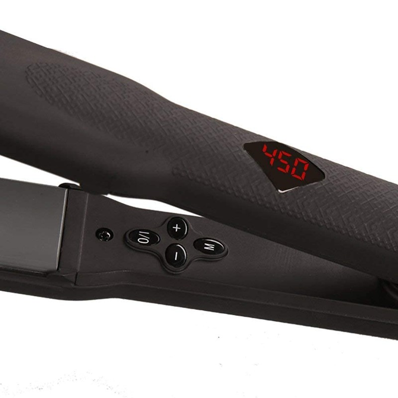 Professional Dual Voltage Hair Straightener 1.25" Keratin Ceramic Flat Iron