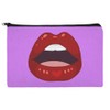 Seductive Luscious Open Mouth Lips Makeup Cosmetic Bag Organizer Pouch
