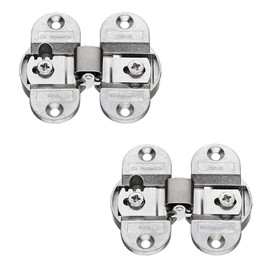 Gedotec Furniture Folding Self-Closing Hinge Galvanised Steel Hinge Joint 0 – 10 mm Door Hinges with 180 ° Opening Angle | 3 Dimensional Adjustable | Brand Quality for Your Living Room