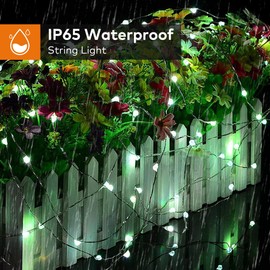 OHLUX 3 Pack Solar String Lights Outdoor, Cool White Total 99FT 300LED Solar Powered Fairy Lights Waterproof, 8 Modes Christmas Lights for Christmas Garden Tree Wedding Patio Decor