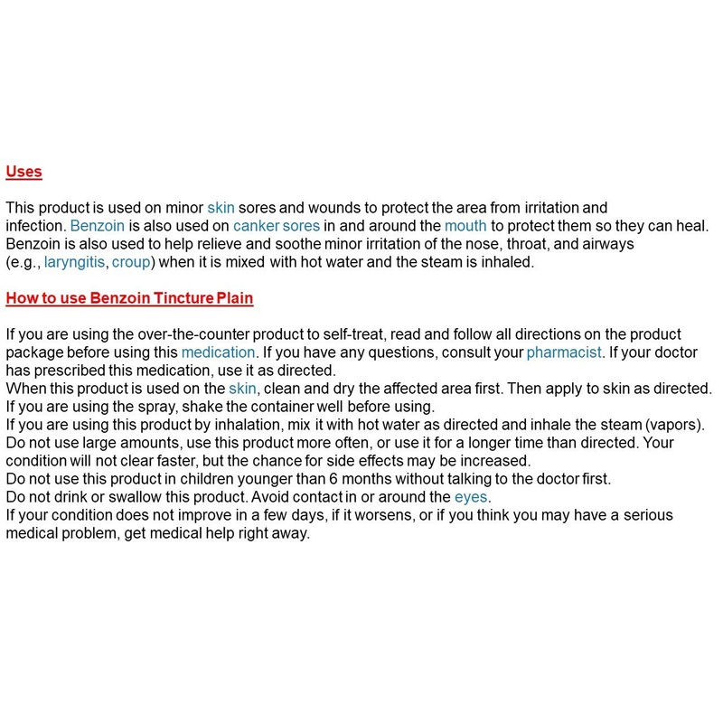 Benzoin Tincture Compound 2oz/Bt