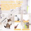 Interactive Cat Feather Toys 6Pcs with Interactive Wand & Hanging