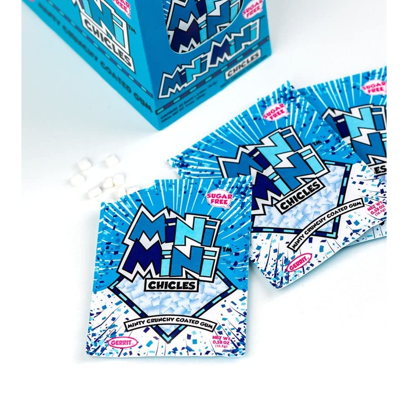Gerrit’s Mini Mini Chicles, Sugar Free Mint Gum, 0.58 Ounce