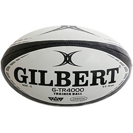 Gilbert G-TR4000 Trainer Rugby Ball (Black, Size 3)