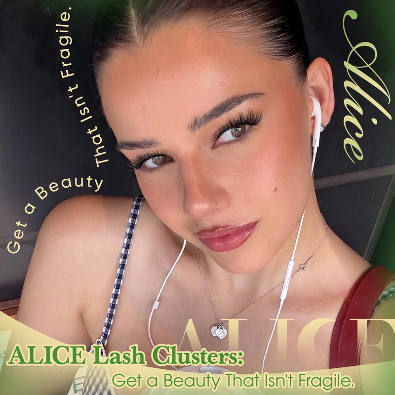 Wispy Lash Clusters CC Curl Natural Eyelash Clusters Clear Band