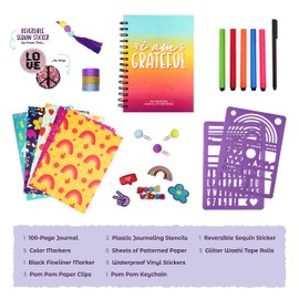 DOODLE HOG DIY Journal Kit for Girls-Teens, Tween-Gifts for Teen Girls 8-14 Years Old-Cool Birthday Gifts -Stationery Set, Scrapbook & Diary Supplies Set, Journaling Art Crafts Kit