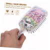 IWOWHERO 2pcs Small Hair Brush Detangler Panda Pattern Brush Portable