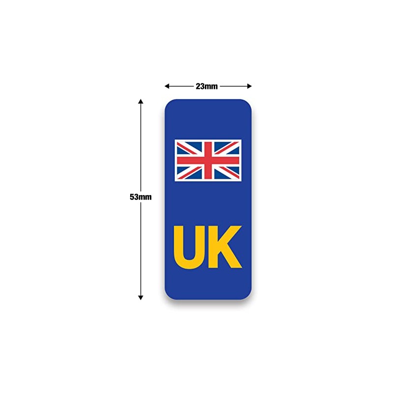 SIGNS247 UK Union Jack Flag Number Plate Vinyl Stickers United