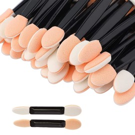 30pcs Eyeshadow Applicator,Eye Shadow Brush Double Sided,Eye Shadow Applicator Stick,Sponge Makeup Applicator,Disposable Eyeshadow Brushes Sponge Eye Shadow Brush for Eyeliner Eye Makeup Beauty Tool