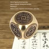 Metal Figertip Rotating Cube Embossed 6 Sided Anti Anxiety Stress