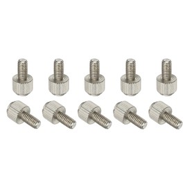 sourcing map 10 Pcs Computer Case Thumb Screws, M4x8 Thread PC Computer Case Fastener Thumb Screws for DIY PC Cover Power Supply PCI Slots Hard Drives