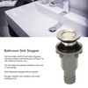 2 Pcs Bathroom Sink Stopper Stainless Steel Wash Basin Drain