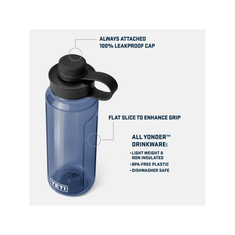 YETI Yonder water bottle with Tether Cap, Key Lime, 35