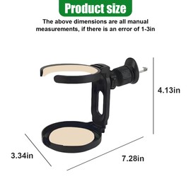 Car Air Vent Cup Holder, Foldable Shock-Proof Drink Holder Extender, Adjustable Vehicle Air Outlet Cup Retainer Stand, Truck Interior Bottle Accessory for SUV Sedan (Beige)