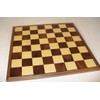 Worldwise Imports 17in Walnut and Maple Wooden Chessboard with Thin