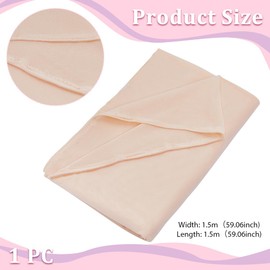 AHANDMAKER Doll Making Fabric, 59 x 59 Inch Quilting Patchwork Squares Doll Skin Sewing Fabrics, Lightweight Sewing Material Light Skin Tone Fabric for DIY Handmade Crafting Making