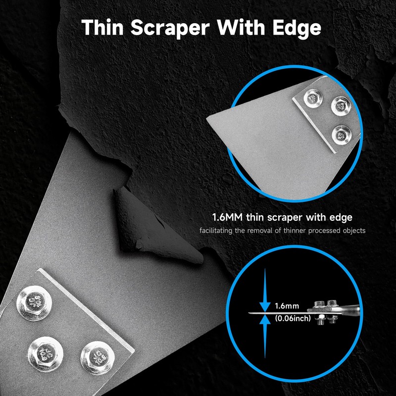 Nucraft 5'' x 10'' SDS Plus Floor Scraper, Tile Removal