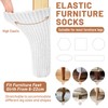 16 PCS White Furniture Leg Socks - Knitted Chair Leg