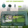 Poray Large 5.3x2.6FT Plant Netting Cover, Pop up Tunnel Crop
