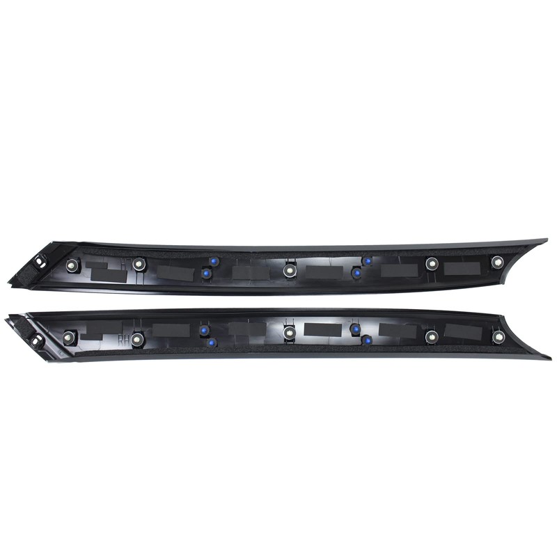 NewYall Gloss Black Front Left and Right Body A-Pillar Windshield