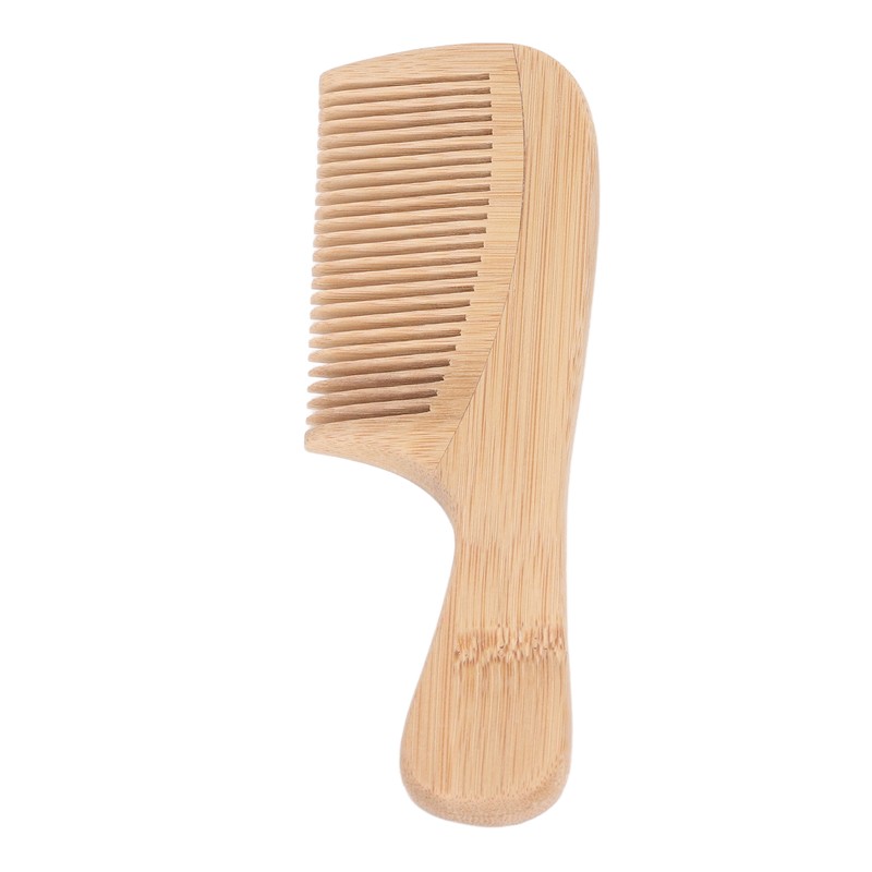 5pcs Bamboo Hair Comb Anti Statics Round Teeth Fragrance Wide