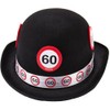 Traffic Sign 60th Black Bowler Hat