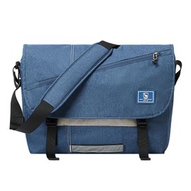 OIWAS Messenger Bags for Men Satchel Bag Men Bag 15.6 Inch Shoulder Bag Laptop School Travel Work Blue