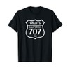California Area Code 707 Willits, CA Home State TShirt