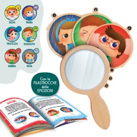 Lisciani Giochi - Montessori Legno Lo Specchio delle Emozioni, 113712