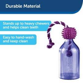 PetSafe Busy Buddy Tug-A-Jug M/L and Interactive Meal Dispensing Dog Toy, Purple, Medium/Large for All Breed Sizes
