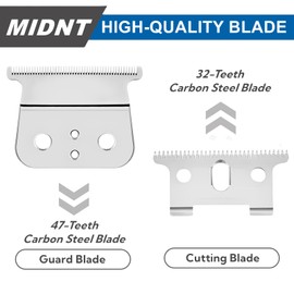 Replacement Blades for Andis T Outliner,Compatible with G,GO,GTO,GTX Trimmers,High Heat Resistance Blades Compatible with Headliner LS2,LS3 Replacement Blades.