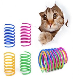 4 cat springs toy coil interactive play puzzle spring 4 pieces GD15032 100ea