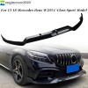 Unbranded For 2015-2018 Benz W205 C-Class Gloss Black Front Bumper