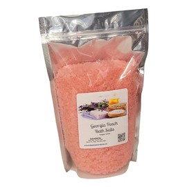 Bath Salts | 4lb Bag | Georgia Peach Scent | Bathing | Body Care | Beauty | Relaxation | Spa