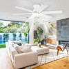 Ceiling Fans with Lights- 52" Low Profile Indoor Ceiling Fan
