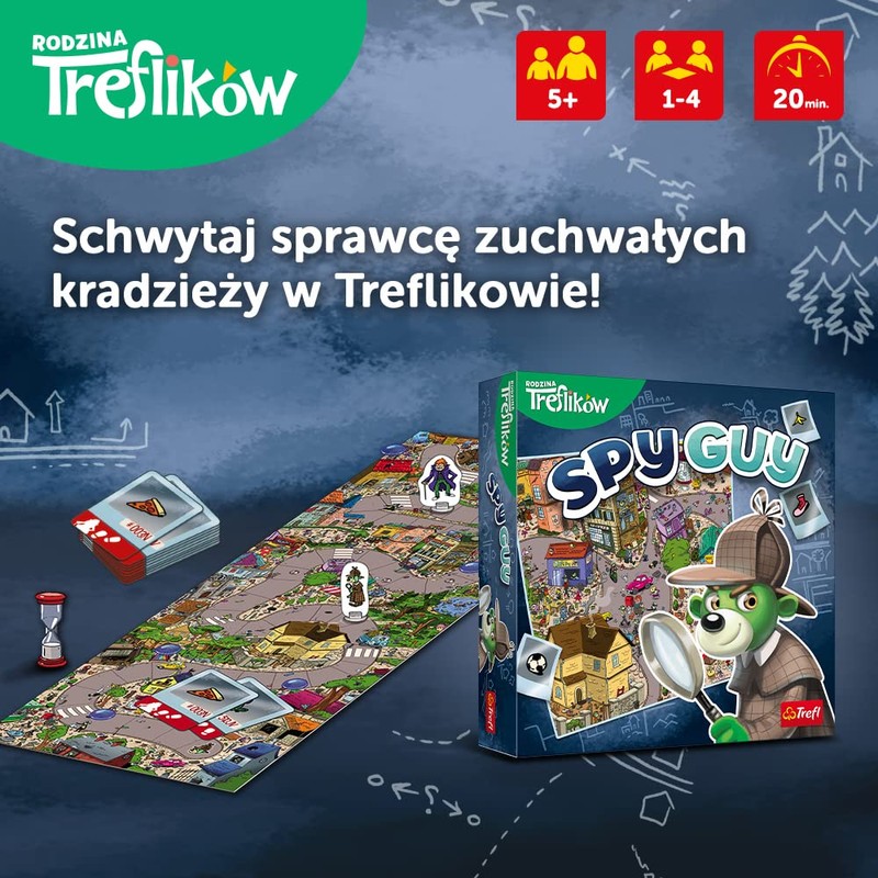 Trefl Spy Guy Board Game, Multi-Colour, Age 5+