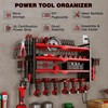 NattyDot Power Tool Organizer Wall Mount with Charging Station 4