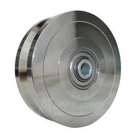 Powered Sliding Gate V Groove Wheel 6" x 1-3/4" - 5000 lbs Capacity -Mapp Caster