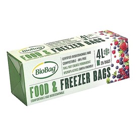 25 BioBag Eco Food & Freezer Bags 4L