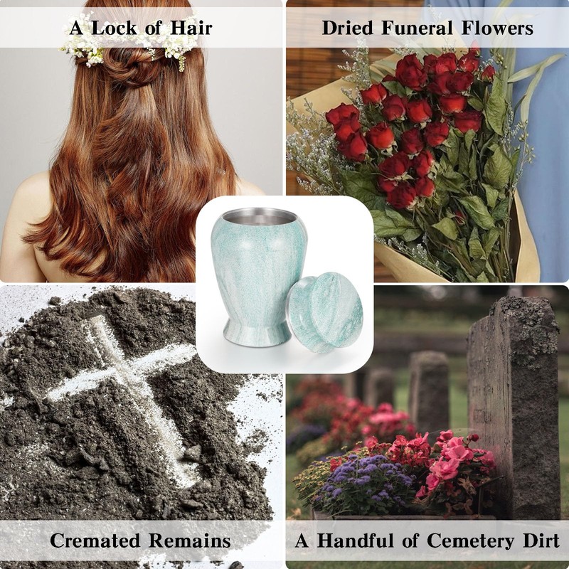 SOITIS Small Urns for Human Ashes Keepsake, 2.83 Inches Mini