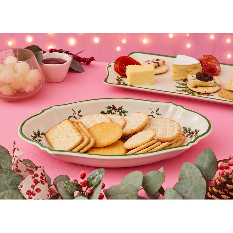 Spode Christmas Tree Oval Merry Christmas Tray 28 cm