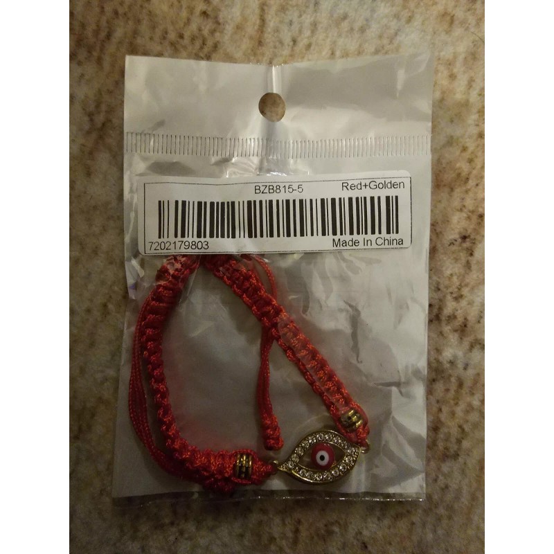 Evil Eye Bracelet (Red & Golden)