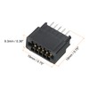 PATIKIL Card Edge Connector Black Socket Straight Connection 10 Pin