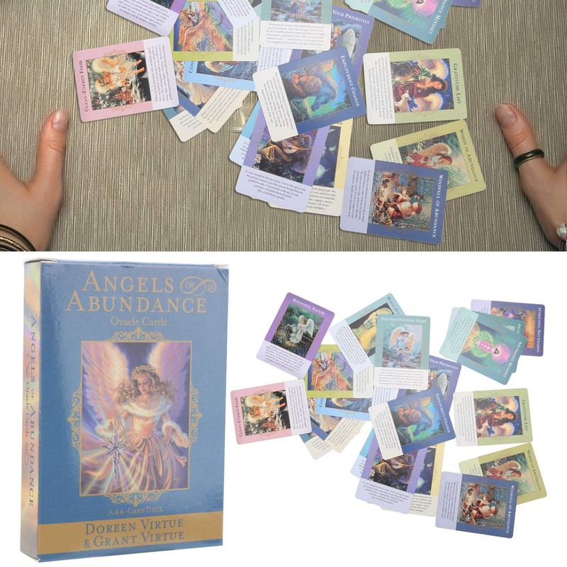 bouti1583 Angels of Abundance Oracle Cards 44 Cards Exquisite Light