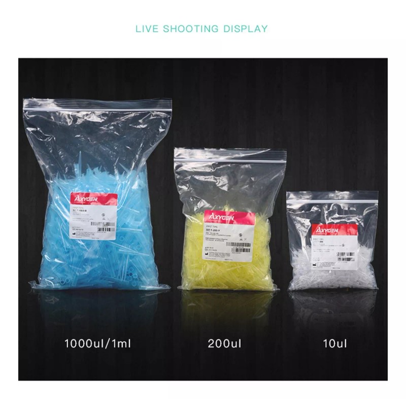 Axygen Puntas Amarillas De 10ul Para Micropipeta - 1000 Piezas