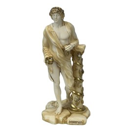 Dionysos Bacchus Skulptur, griechisch-römischer Gott des Weins und Theaters, 17 cm